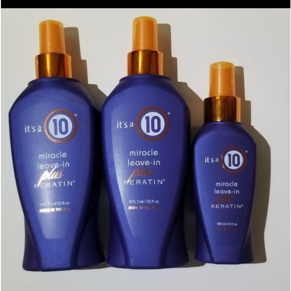It's a 10 Miracle Leave-in Keratin Bundle 2 Large 10 fl oz 1 4 fl oz